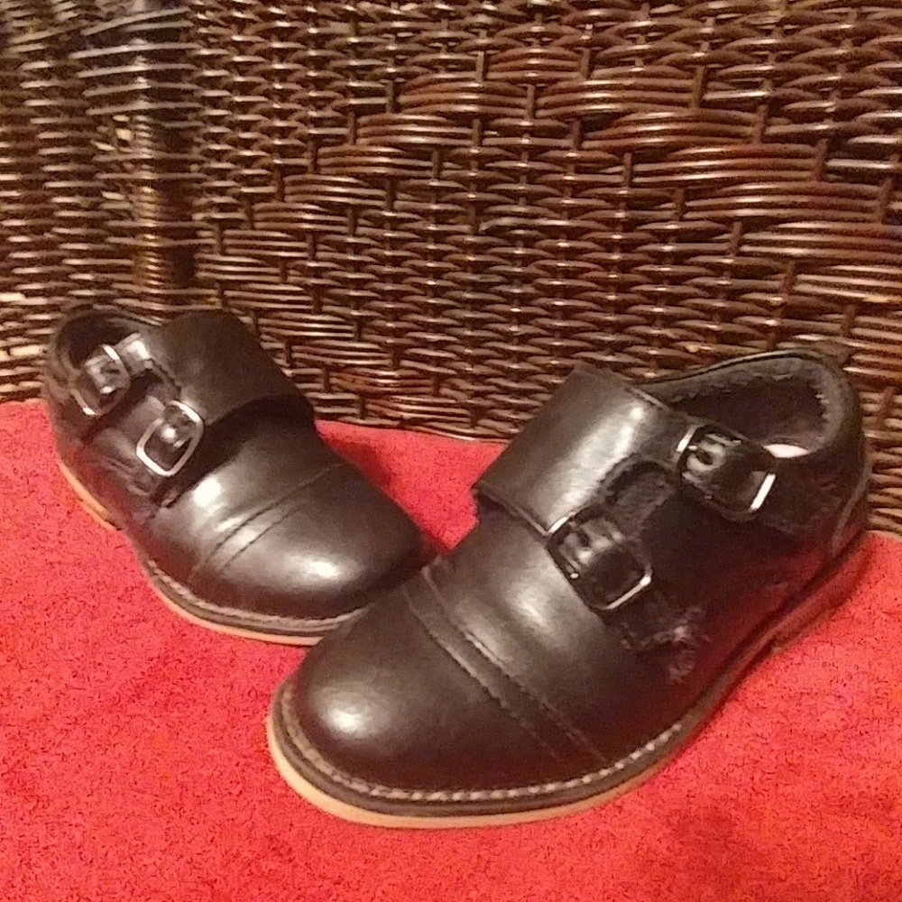 Steve Madden black toddler dress shoe size 10